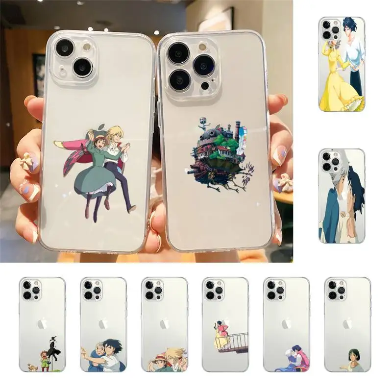 

Howl's Moving Castle Miyazaki Hayao Phone Case For Iphone 7 8 Plus X Xr Xs 11 12 13 Se2020 Mini 14 Promax Case
