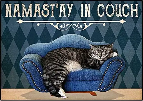 

Винтажные металлические жестяные знаки с изображением кошки в кушетке, железная живопись, табличка, Настенный декор, бар, паб, кошка, клуб, н...