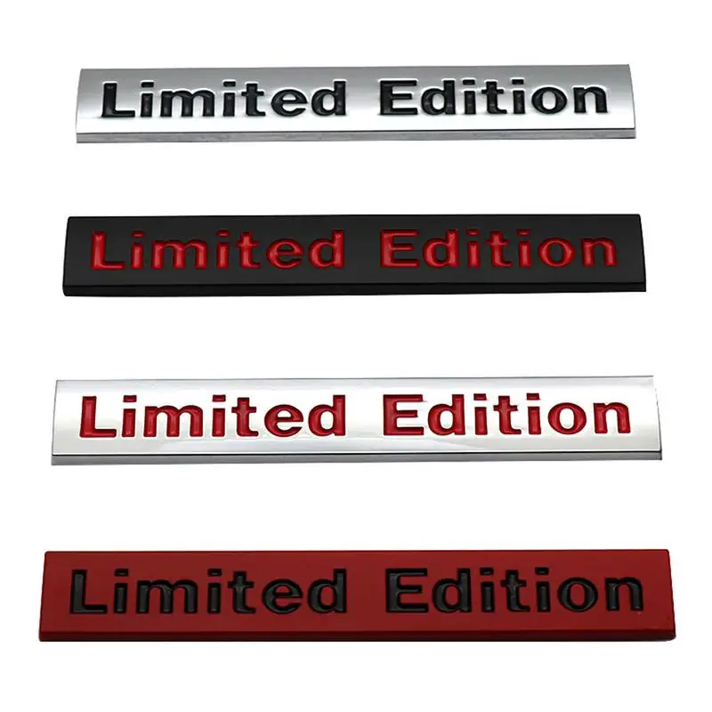 

Car Styling 3D Limited Edition Decorative Metal Adhesive Emblem Rear Trunk Badge Mudguard Sticker Body Decal Car Accessories