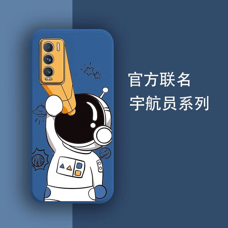 cute cartoon astronaut phone case for realme gt master edition cover realme gt 2 pro neo 3 2 2t soft silicone shockproof bumper free global shipping