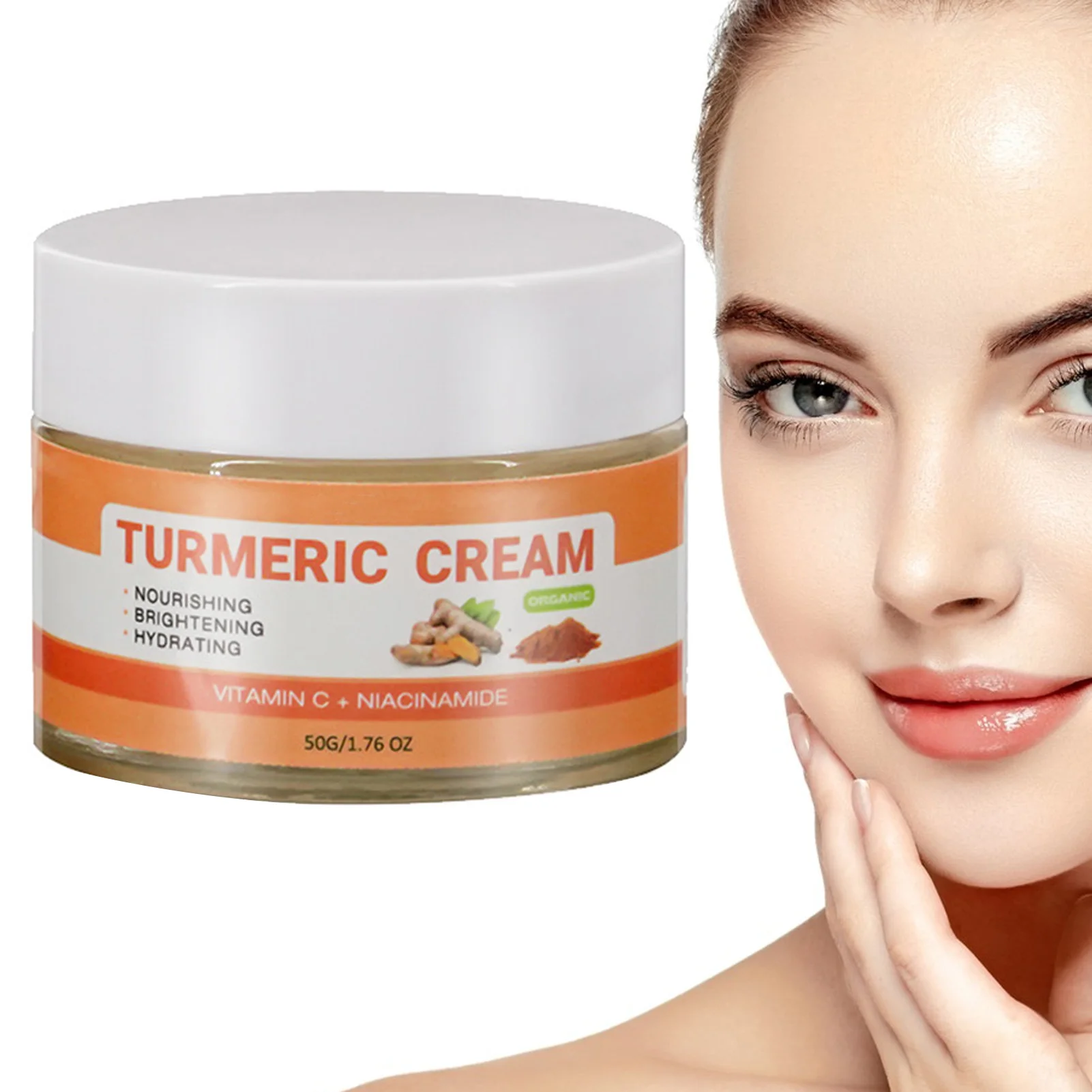 

Skin Care Turmeric Cream Face Moisturizer For Dull Dry Skin Smooth Skin Reduce Fine Lines Day And Night Facial Skin Care