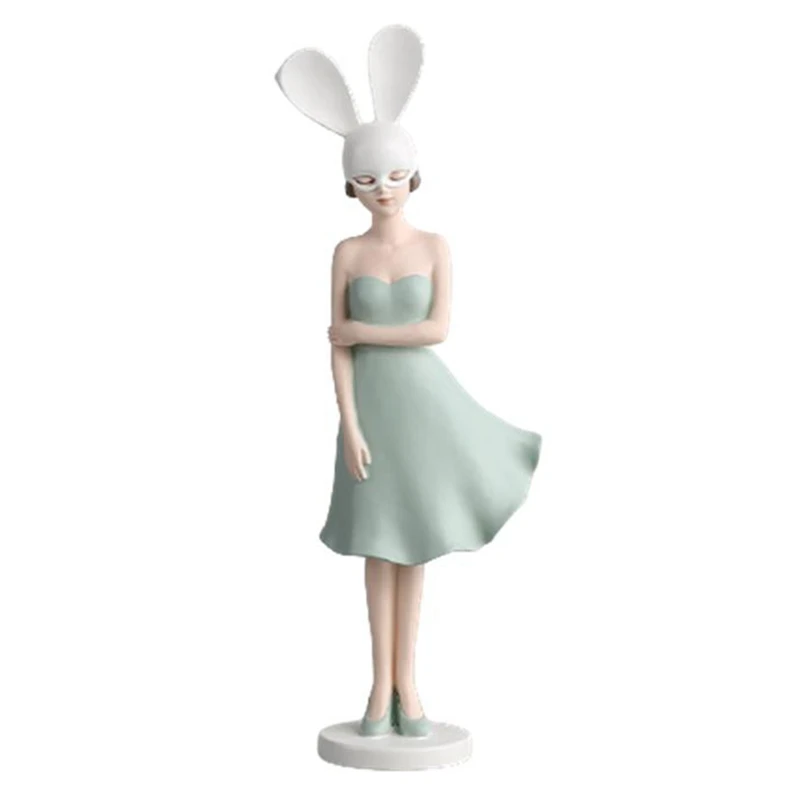 

Креативное украшение в виде кролика для дома, гостиной, настольное украшение, новые украшения для пар
