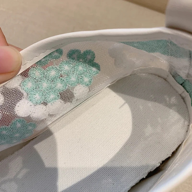 Женские сетчатые кроссовки на танкетке Повседневные Удобные туфли платформе с