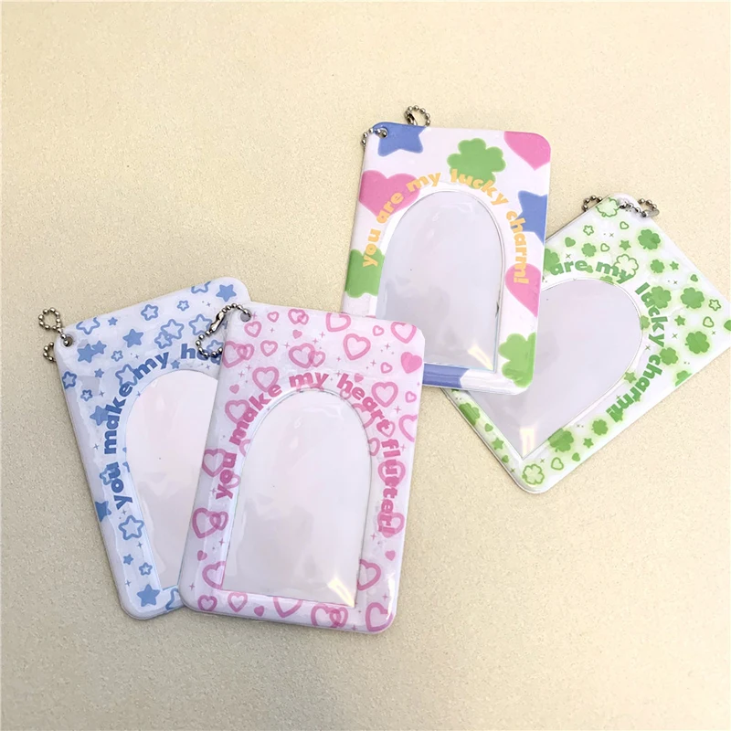 

Idol Photo Sleeves Pendant Card Storage Card Protective Sleeve Photo Pocket Photo Holder INS Star Love Printing Kawaii 3Inch New