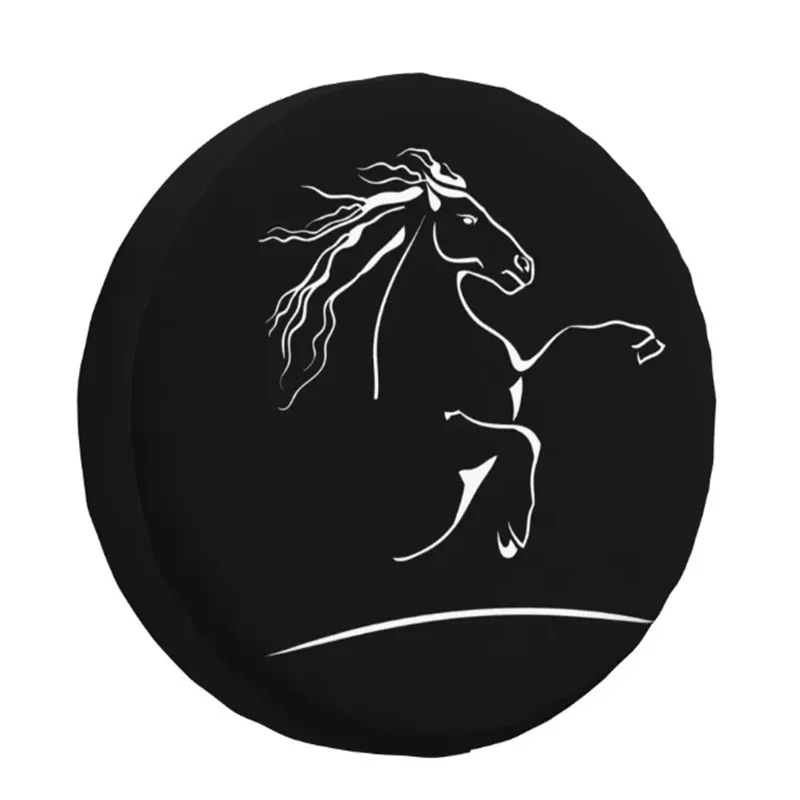 

1 шт., автомобильный чехол для запасного колеса из искусственной кожи, колесо для лошади для Hyundai Galloper Hummer Jeep 14", 15", 16", 17 дюймов, аксессуары