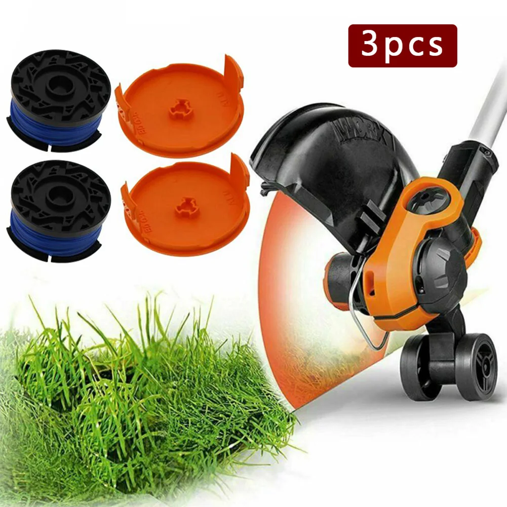 

2pcs Trimmer Spool & 2pcs Spool Cover Cap Replacement GL120C GL280 GH900 LST136 Trimmer Old/broken Parts Garden Power Tools