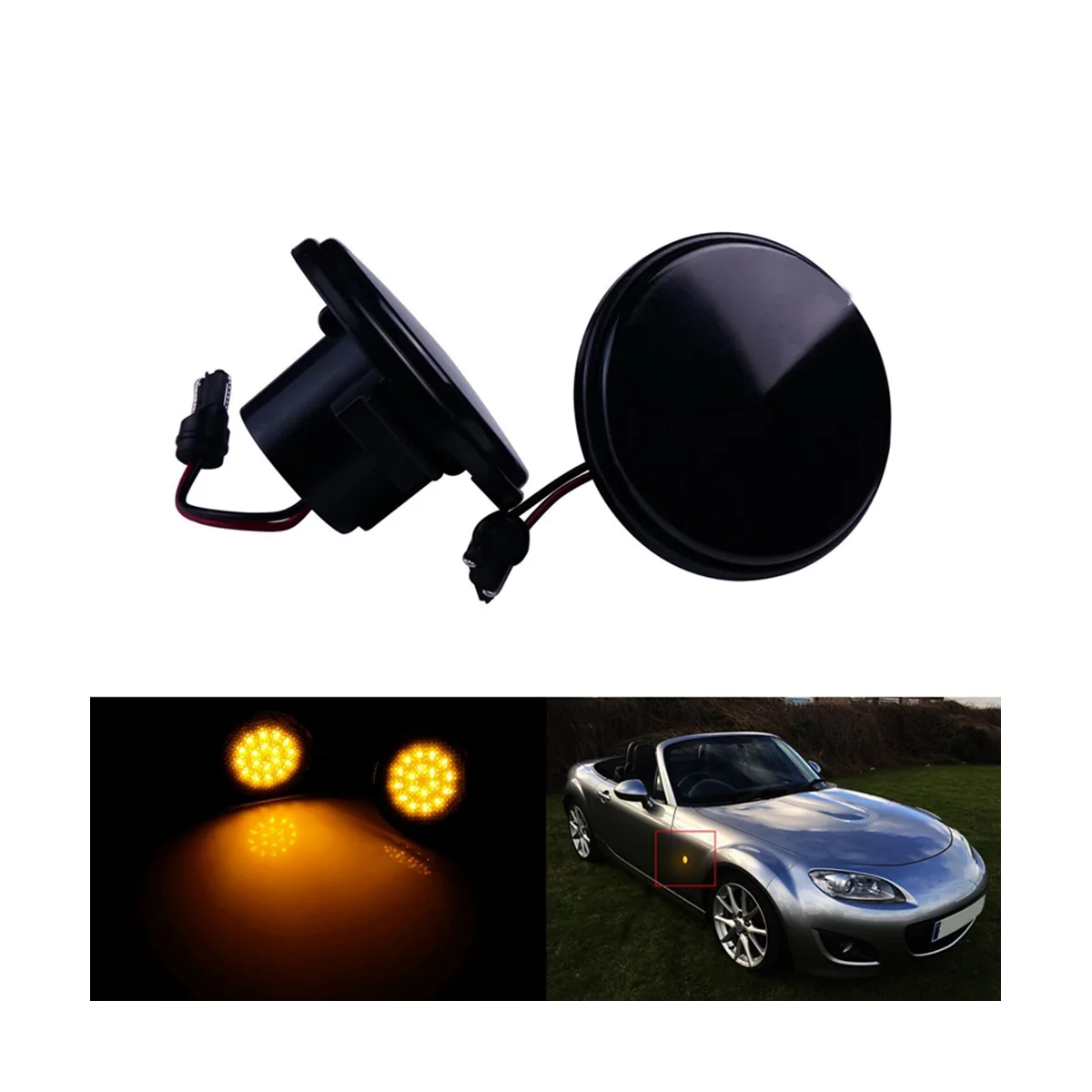 Индикатор поворота автомобиля NH5251120C цвет белый для Mazda MX5 NA NB NC MK1 MK2 MK3