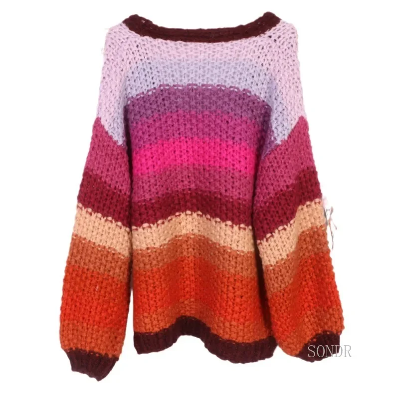 Женский вязаный кардиган SONDR акрил с цветами