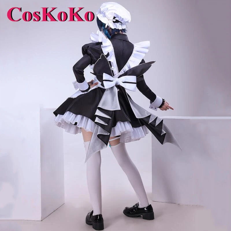 CosKoKo Venti Косплей Аниме Игра Genshin Impact Костюм Великолепное Милое Платье Горничной