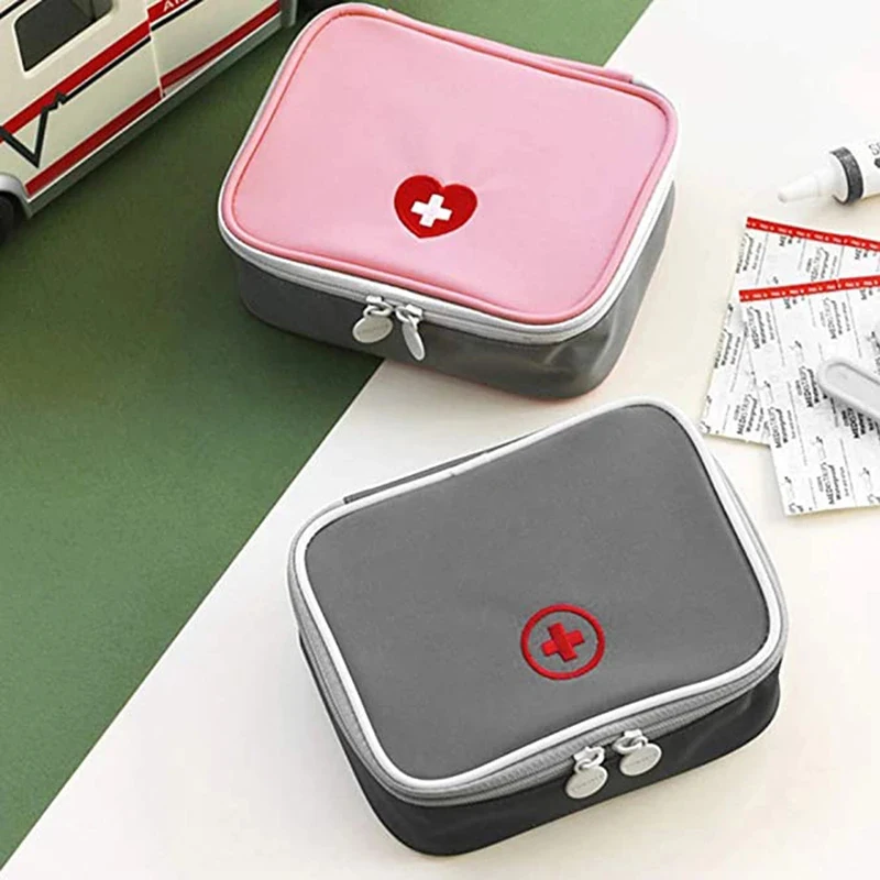 

Outdoor First Aid Kit Bag Travel Home Camping Portable Mini Pink Medical Pouch Pill Storage Bags Emergency Survival Kits