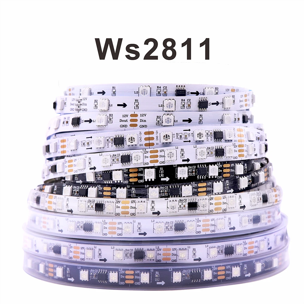 

Smart RGB Pixels LED Strip WS2812 30/60/144 LEDs