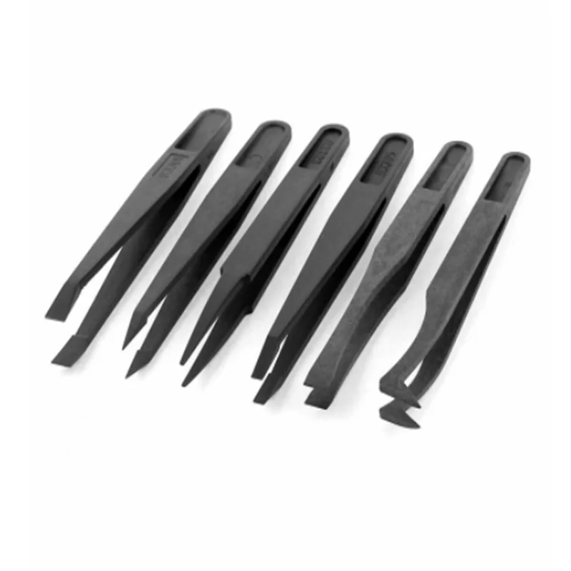 

Black Anti Static Slant Pointed Bent Fine Straight Olecranon Tip Tweezer