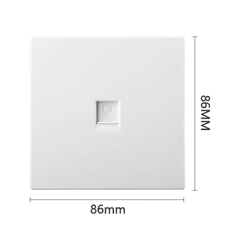 Type 86 Single-Port Dual-Port Network Panel Cat6 Wall Socket Internet Outlet Computer Network Cable Panel Network Panel images - 6