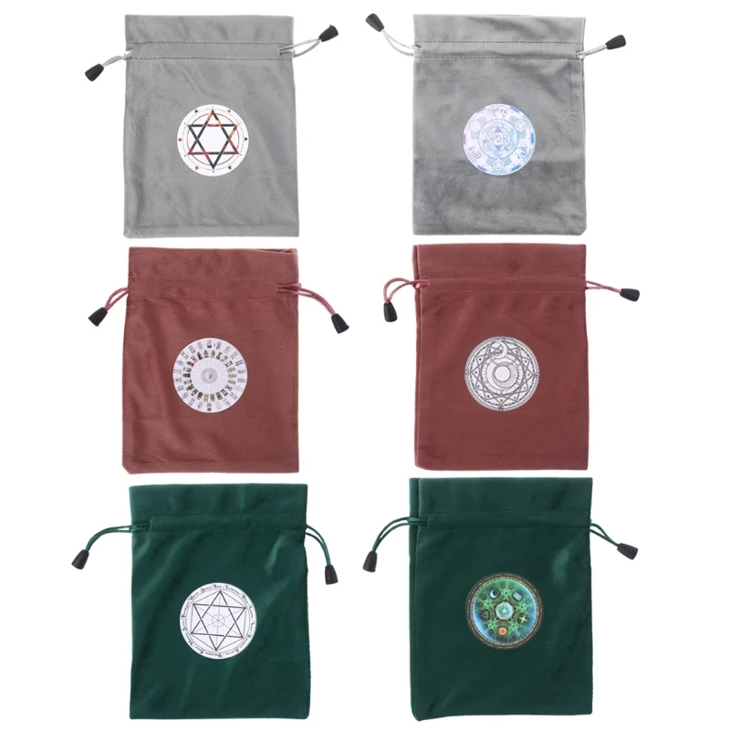 

Rectangle Pendulum Divination Tablecloth Tarot Card Pad Runes Altar Velvet Bag
