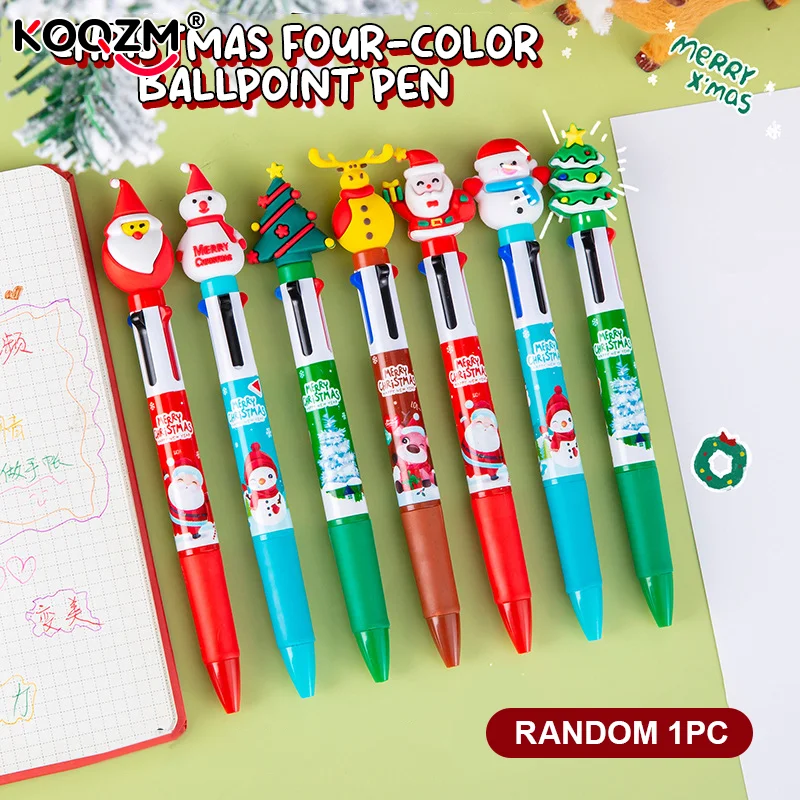 1 шт. случайная милая рождественская елка олень снеговики четырехцветная