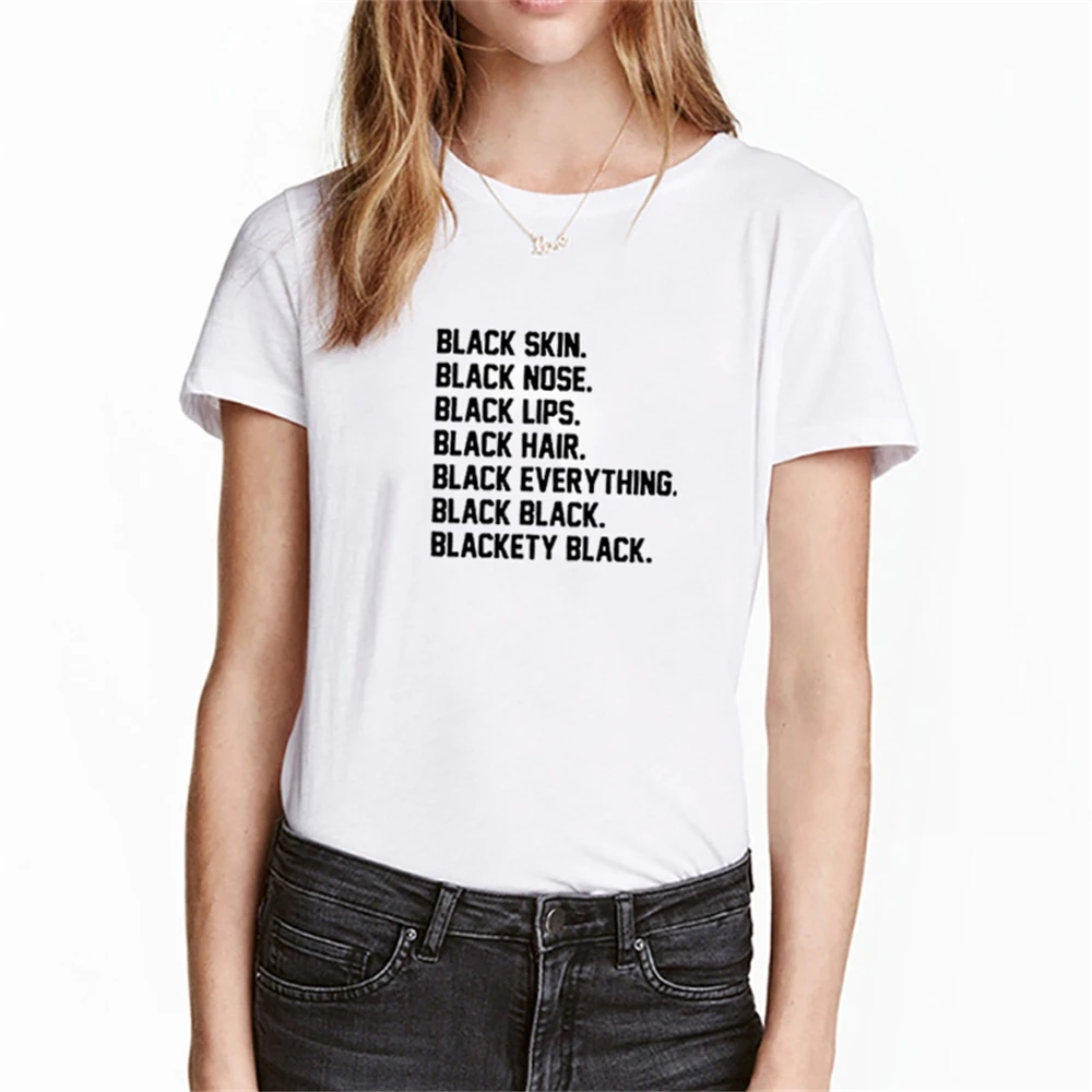 

Black Everything T Shirt Women Summer Short Sleeve Tshirt Women T Shirt Tops