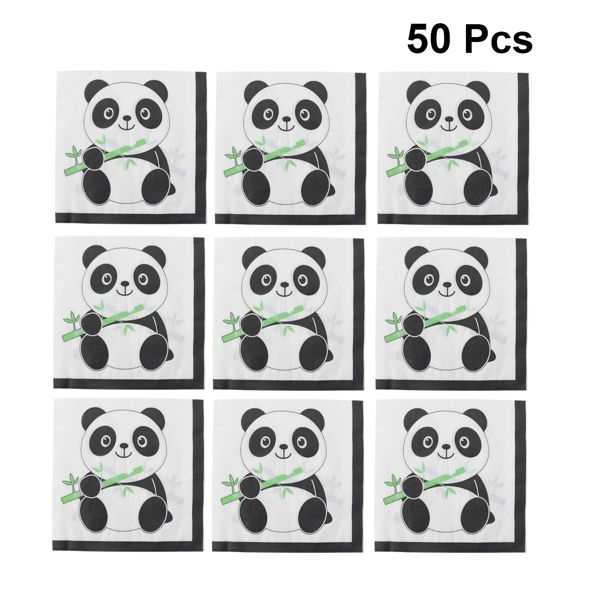 

40PCS Panda Priting Printing Napkin Adorable Facial Tissues Facial Tissue For Partys for Party Banquet Daily Use