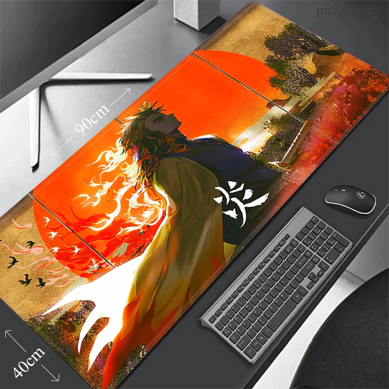 

Kimetsu No Yaiba Large Mouse Pad 900x400 Computer Table Rugs Desk Mat Demon Slayer Anime Mouse Mats Pc Mousepad Rubber Deskpad