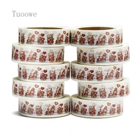 new 10pcslot 15mm x 10m watercolor love train with gnomes catoon washi tape scrapbook masking adhesive washi tape stationery