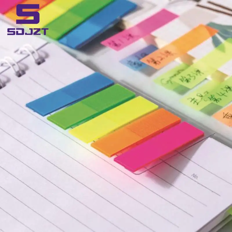 

100Sheets Fluorescent Paper Self Adhesive Memo Pad Sticky Notes It Marker Memo Sticker Family And Office Use School Supplies