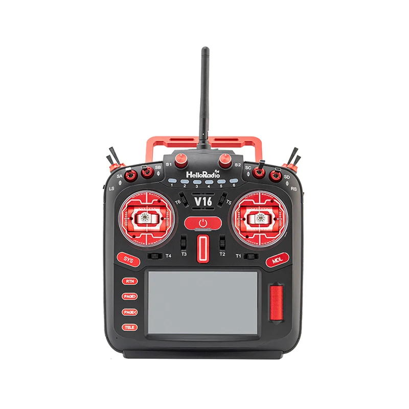 Фото HelloRadio V16R CNCMAX MAXR9 ELRS Многопротокольный передатчик Дистанционное управление EDGETX OPENTX Высокочастотная головка Сенсорный экран №4