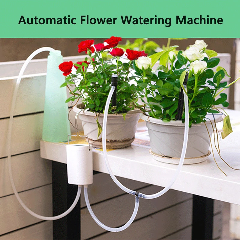 

Self-Watering 2/4/8 Pump Kits System Controller Automatic Timer Waterers Drip Irrigation Plant Watering Device Garden Gadget