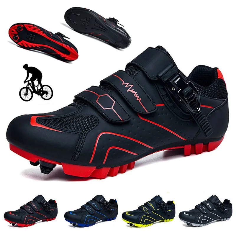 

Cycling MTB Shoes Men Sports Dirt Road Bike Boots Speed Sneaker Racing Women Flat Pedal Bicycle Shoes Mountain SPD Cleats Shoes