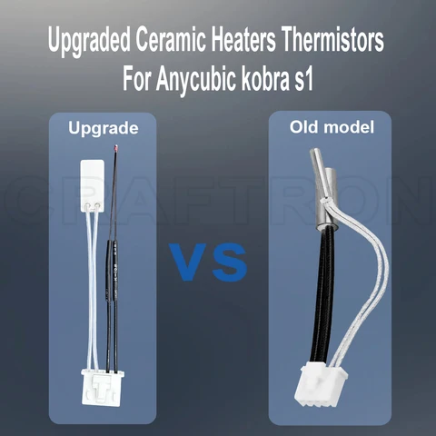 Thermistor Ceramic Heater For Anycubic Kobra S1 Upgrade Hotend 24V 48W Heating 200K Thermistor for Anycubic Kobra S1 Print Head