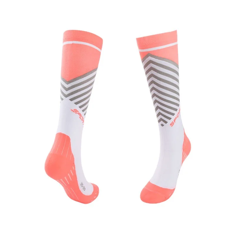 New Men Women Sport Socks High Quality Running Socks Compression Breathable Women Outdoor Cycling Basketball Soccer Stockings