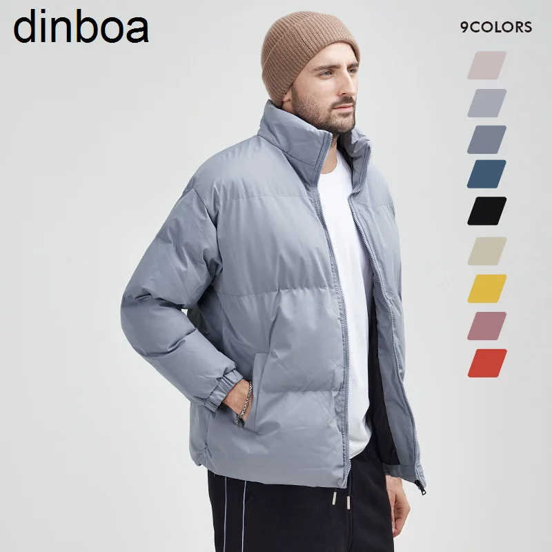 

2022 Winter Y2k Men Padded Cotton Jacket Coat Plus Size 8xl Outerwear Warm Quilted Parka All-match Loose Basic Puffer Jacket Men