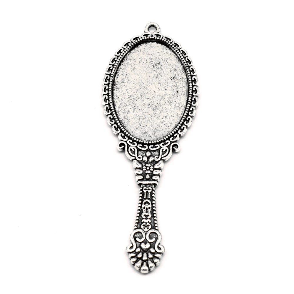 

Mirror Charm For Making Jewelry Diy Finding 120pcs 10x27mm