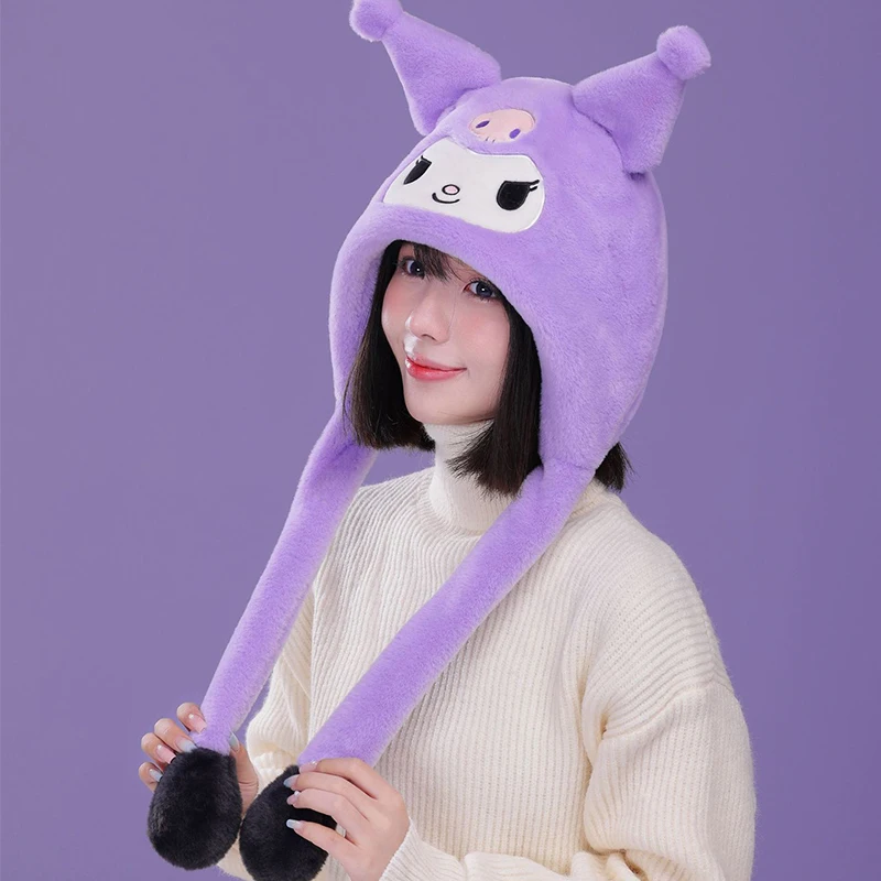 Miniso My Melody зимняя кепка с подушкой безопасности для молодых девушек женская шапка