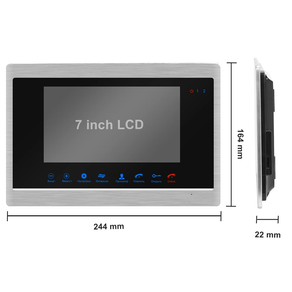 HomeFong Видеодомофон для квартиры проводной видеодомофон экран в рамке из сплава 7