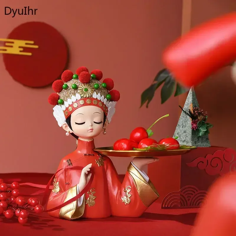 Поднос DyuIhr для хранения ключей невесты в китайском ретро-стиле креативное