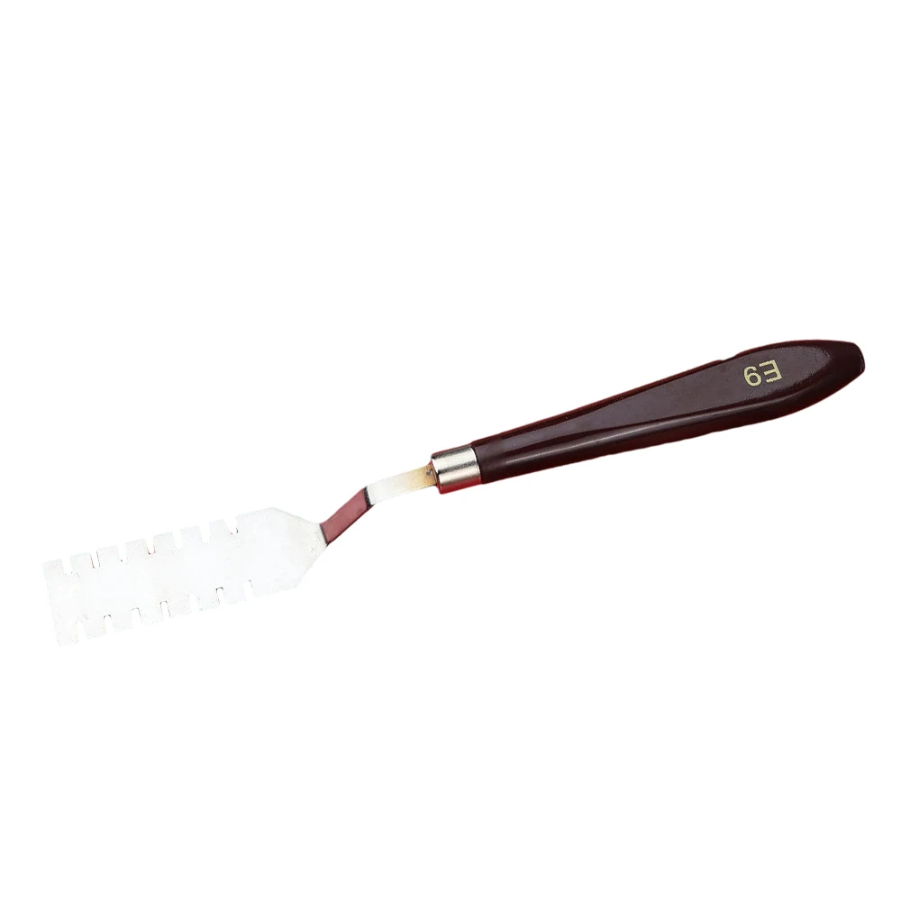 

1/10 Oil Painting Scraper Multi-purpose Mixing Nonslip Handle Paint Tool Irregular-shape Palette Scrapers for Beginner