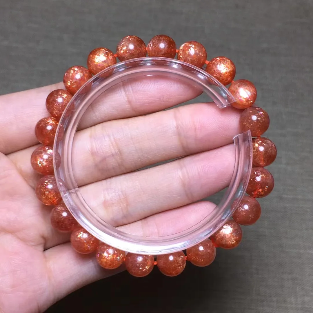 8mm Natural Gold Strawberry Quartz Bracelet Jewelry For Women Lady Men Love Reiki Gift Crystal Energy Beads Strands AAAAA