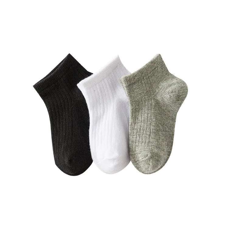 5 Pairs/Set Qiu Dong New Bar On Pure Color Baby Socks Cotton Socks In Students Leisure Sports Socks