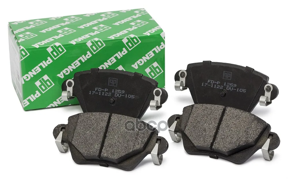 Fdp1259_колодки Дисковые Задние! Renault Kangoo 1.2i-1.9dci &4wd 01, Ford Mondeo Iii All 00-04 PILENGA арт. FD-P 1259