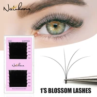 natuhana cilios auto fans volume lashes extension camellia 1s blossom lashes false mink easy fanning matte eyelashes for makeup