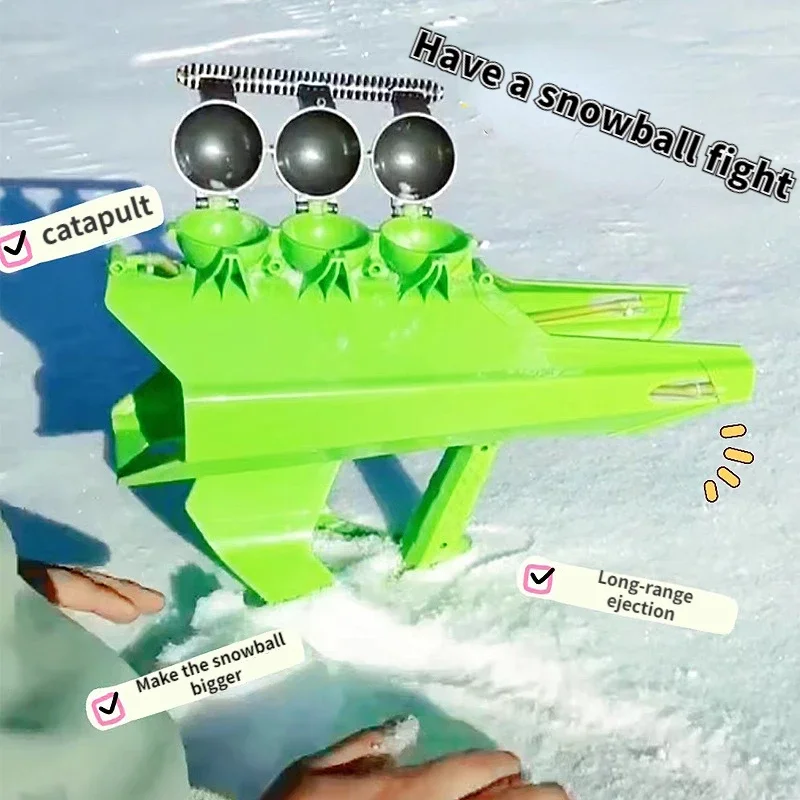 

Winter Snowball Fight Artifact Large Snowball Gun Slingshot Outdoor Adult Recreational Winter Children's Toy