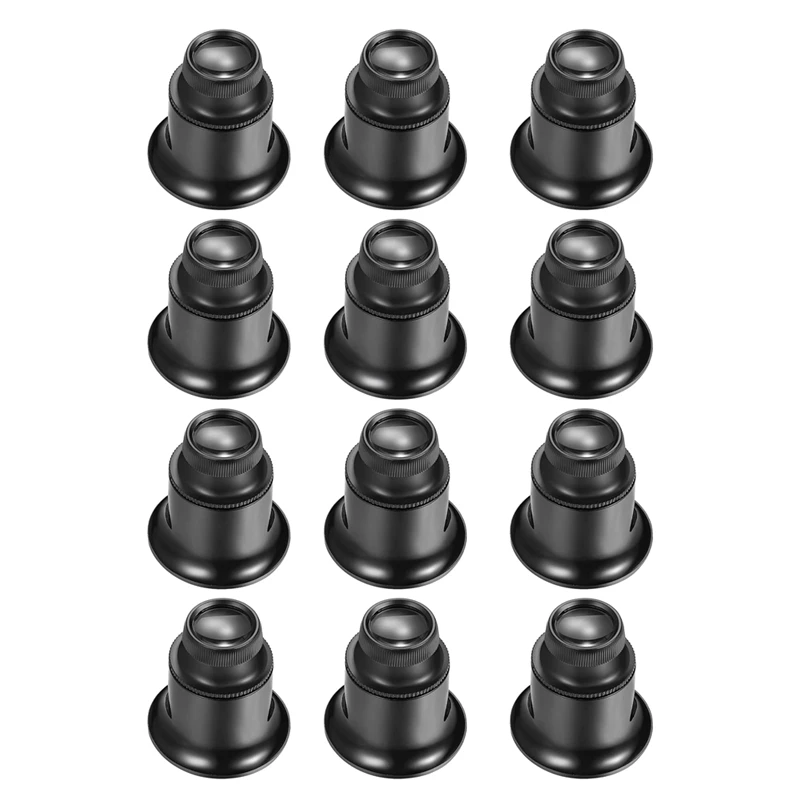 

Лупа для ювелирных изделий, увеличительное стекло с петлей для ювелирных изделий, Моноцикл для ремонта часов, бриллиантов и т. Д., 12 шт., 20 шт.