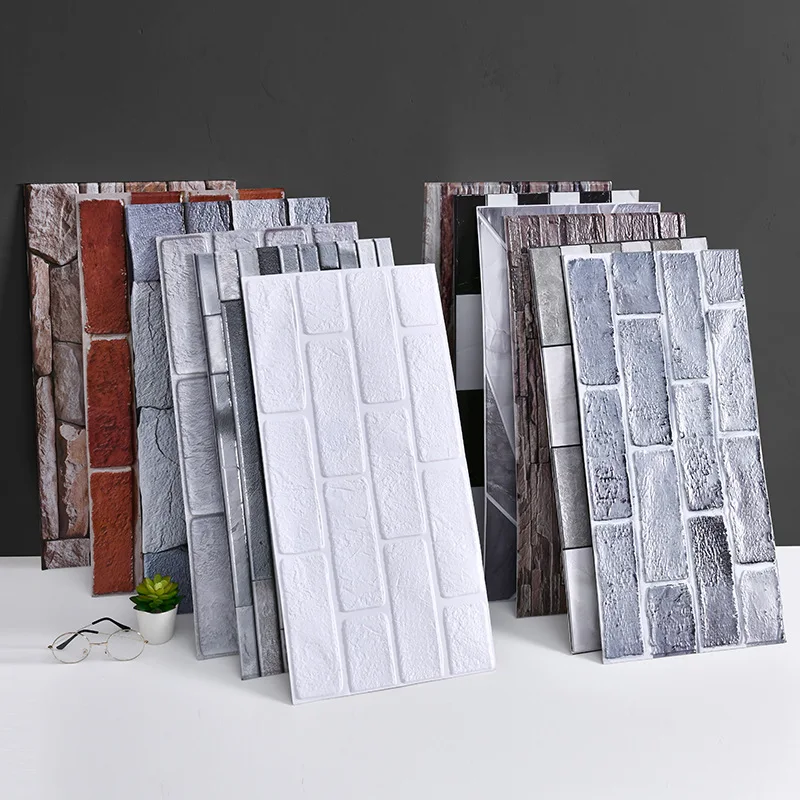

Brick Pattern Sticker Waterproof and Moisture-proof Wall Decoration Background Wall Cover Ugly Wall Sticker Self-adhesiv 60x30cm