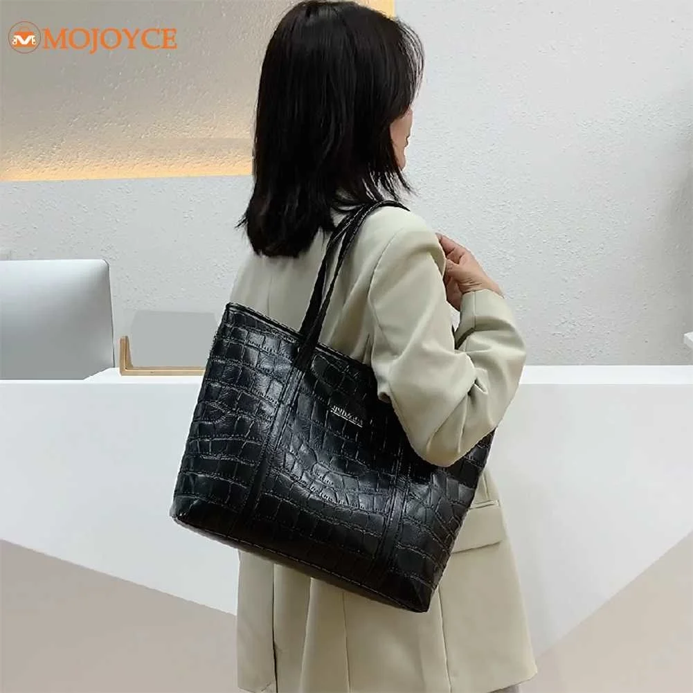 

Vintage Tote Handbags Stone Pattern Women Handle Travel Purses Large Capacity Travel Bag Crossbody Bag for Shopping Outdoor