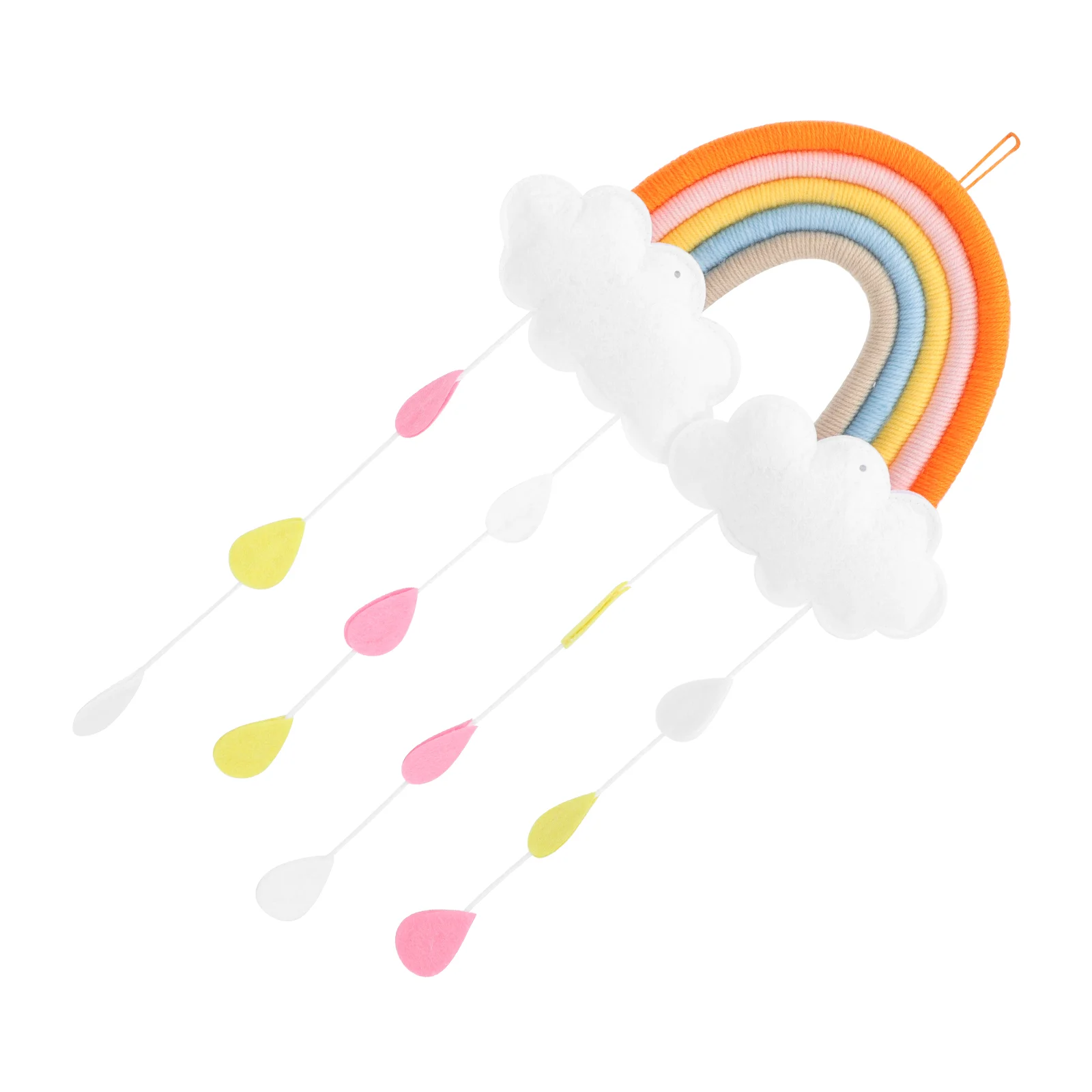 

Hanging Rainbow Nursery Decoration Ornament Baby Kids Room Mobile Cloud Wall Ceiling Decor Crib Child Bed Toys Macrame Bedroom
