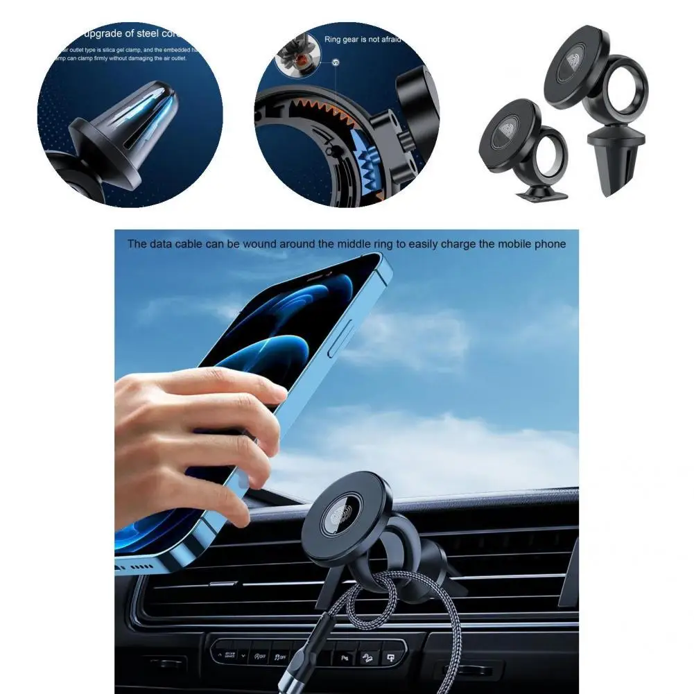

Car Phone Support Practical Sturdy Magnetic Air Vent Car Phone Holder Auto Accessories Car Phone Stand Car Phone Stand