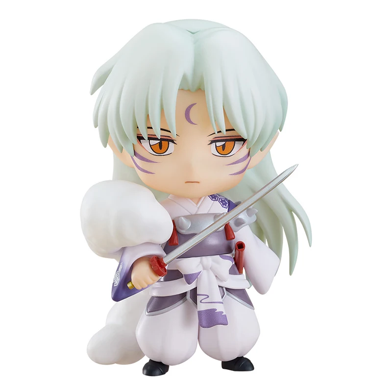 

Genuine Anime Inuyasha Figures Sesshoumaru Nendoroidos Q-version Active Joint Action Figure Cute Collectible Model Toys Gifts