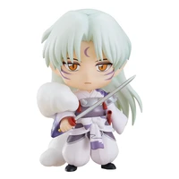 genuine anime inuyasha figures sesshoumaru nendoroid q version active joint action figure cute collectible model toys kids gifts