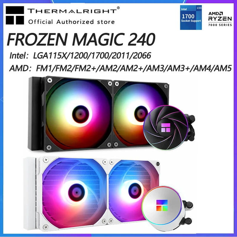 

Thermalright Frozen Magic 240MM PC Water Cooling CPU All In One Water Cooler Radiator Liquid Cooler For LGA1700 115X AM4 AM5