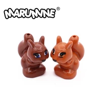 marumine 30pcs moc build brick part 11568 squirrel with pattern animals nature parts building block model set kids diy toys