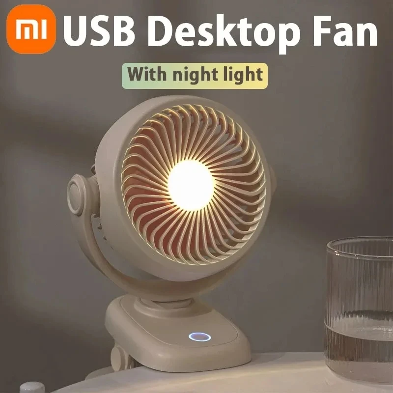 

Портативный Электрический вентилятор Xiaomi с USB-зарядкой, миниатюрный потолочный вентилятор для кемпинга со светодиодной подсветкой, уличный подвесной вентилятор с зажимом, милый вентилятор